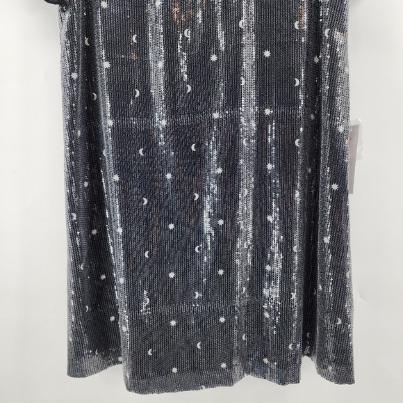 Modcloth Stepping Through Sterling Spotlight Celestial‎ Mini Dress BN Small - Picture 6 of 11